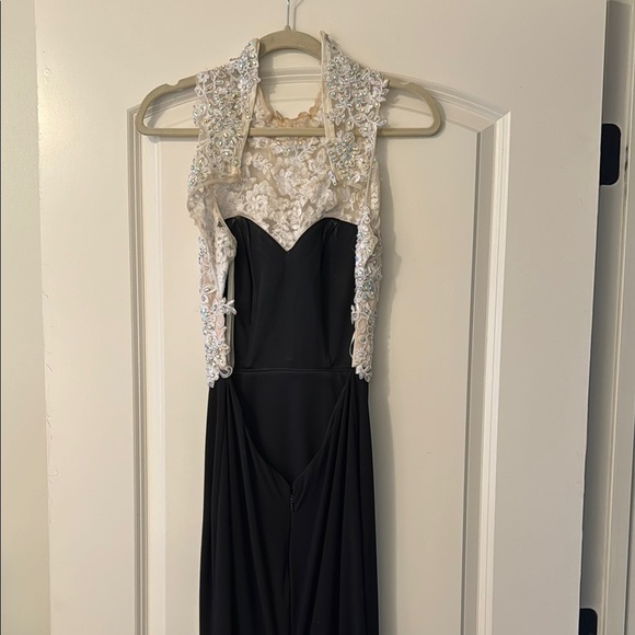 High neck prom dress open back - Picture 3 of 5